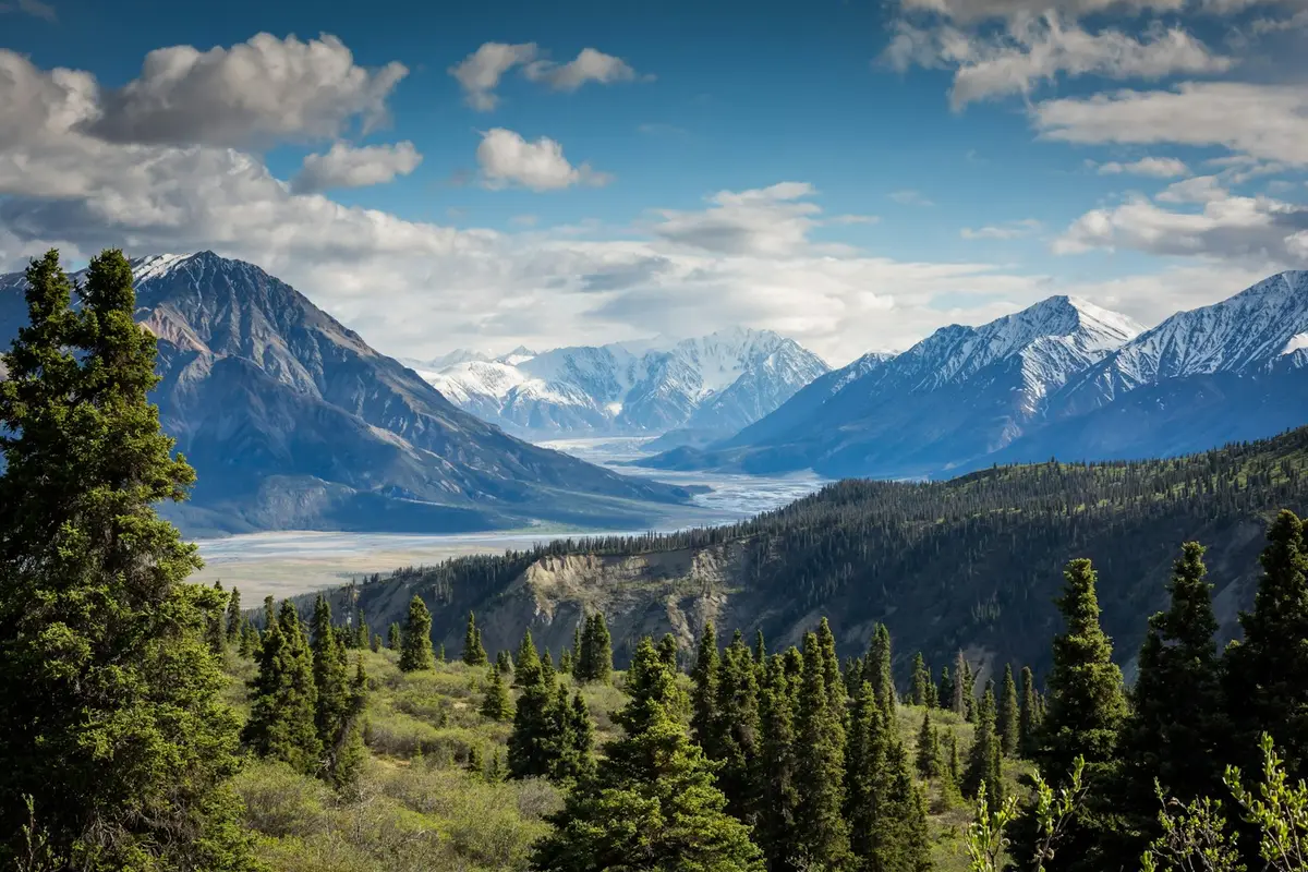 Serene mountain lake reflecting stability and permanence